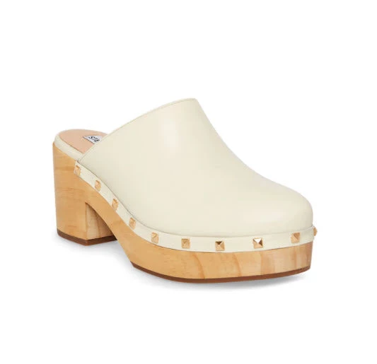 Steve Madden Shoes The Pyramid Stud Clog In Bone 1 Steve Madden Shoes The Pyramid Stud Clog In Bone