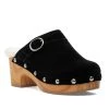 Chinese Laundry The Faux Fur Lined Clog With Belt Detail In Black