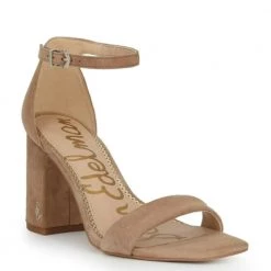 Sam Edelman Shoes The Block Heel Dress Sandal In Oatmeal
