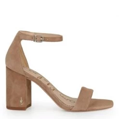 Sam Edelman Shoes The Block Heel Dress Sandal In Oatmeal