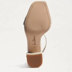 Sam Edelman The Block Heel Dress Sandal In White
