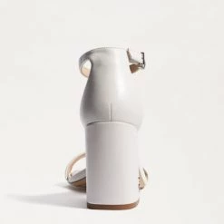 Sam Edelman The Block Heel Dress Sandal In White