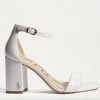 Sam Edelman The Block Heel Dress Sandal In White