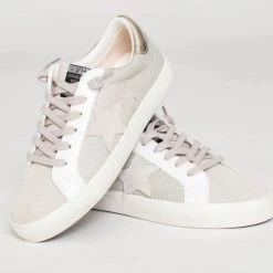 Vintage Havana Shoes The Star Lace Dot Embossed Sneaker In Silver Multi 5 Vintage Havana Shoes The Star Lace Dot Embossed Sneaker In Silver Multi