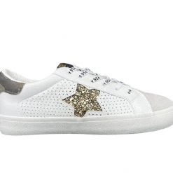 Vintage Havana The Glitter Star Lace Sneaker In White Camo Shoes