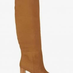 Steve Madden The Tall Dress Boot With Mid Stack Heel In Tan