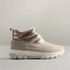 Hunter The Insulated Snow Boot In Dark Silver