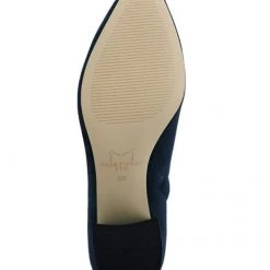 Marc Fisher The Mid Block Heel Boot In Navy Shoes