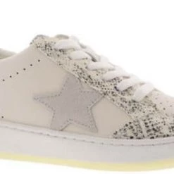 Vintage Havana The Star Snake Skin Lace Sneakers In White Multi Shoes