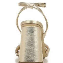 Sam Edelman The Square Toe High Heel Sandal In Gold 6 Sam Edelman The Square Toe High Heel Sandal In Gold