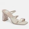 Dolce Vita The Strappy Toe Ring Sandal In Ivory Multi