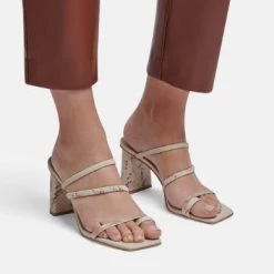 Dolce Vita The Strappy Toe Ring Sandal In Ivory Multi