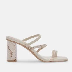 Dolce Vita The Strappy Toe Ring Sandal In Ivory Multi