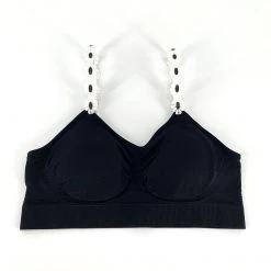 Strap Its Accessories The Floral Embroidered Strap In White And Black