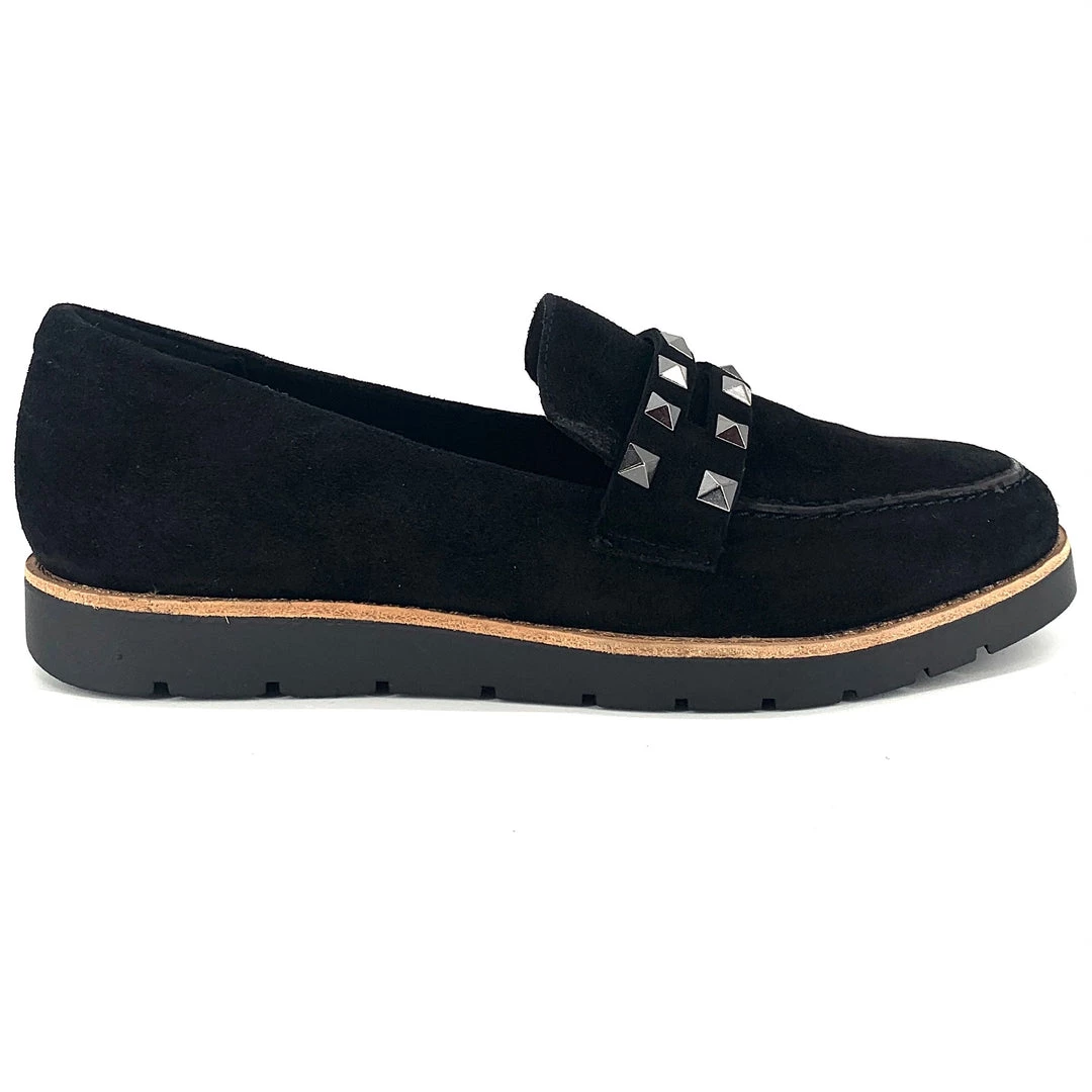 Vaneli Shoes The Pyramid Stud Loafer In Black 2 Vaneli Shoes The Pyramid Stud Loafer In Black