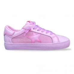 Vintage Havana Shoes The Dyed Mesh Star Sneaker In Hot Pink